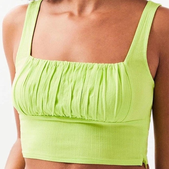 Kendall & Kylie Tops - Green Crop Top